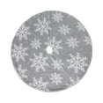 thumbnail image 6 of Tyidzon Christmas Tree Skirt Decorations, 30 Inch Snowflake Christmas Soft Tree Mat Xmas Winter Holiday Xmas Party Indoor Outdoor Home Christmas Decorations, 6 of 6