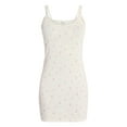 thumbnail image 5 of No Boundaries Sleep Pointelle Knit Slip Dress, Women’s XXS-3X, 5 of 5