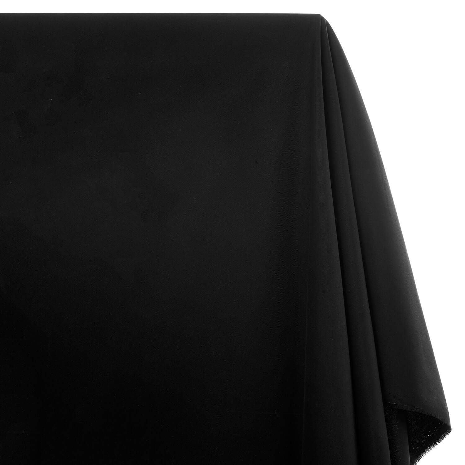 100% Cotton Broadcloth (58/59 Inch) Hypoallergenic Breathable Fabric By The Yard - For Sewing Apparel, Accessories, & Décor - Black (5 Yards)