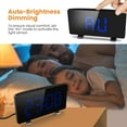 thumbnail image 3 of fastboy Réveil de Table Numérique Radio FM Mode Répétition Chambre Hôtel Affichage LED Réveil avec Port USB, Affichage Bleu, 3 of 6