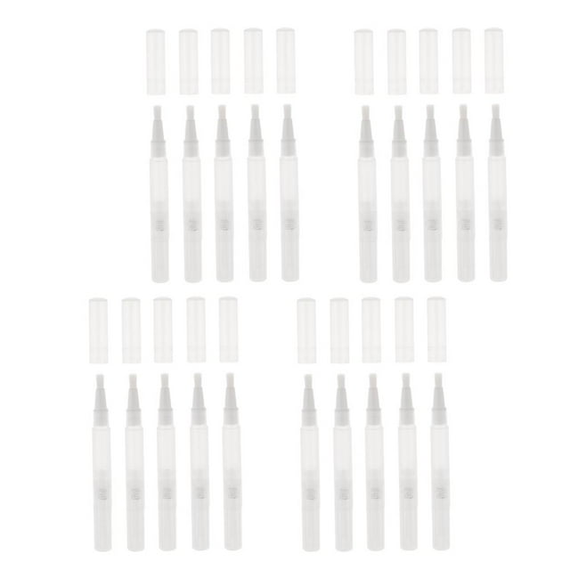 20 bolígrafos vacíos Shamjiam para brillo cepillo botella de tubos de suero de aceite de cutícula recargable tubo de envase cosmético