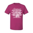 thumbnail image 2 of Wild Bobby, Greaser Outlaw Hot Rod Gambling Mechanic Pop Culture Men's Graphic T-Shirt, Fuschia, 4XL, 2 of 3