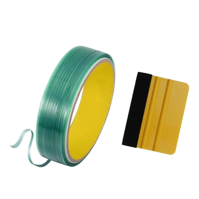 davian Vinyl Wrap Cutting Tape 50MX3.5mm for Wrapping Seamless Application Non Scratch Car Stickers Design Finish Line with Squeegee