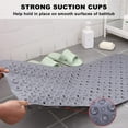 thumbnail image 6 of wowmtn Blue_Bl WOWMTN Blue Bath Mat, 40 x 16 Inch Extra Large No-Slip with Drain Holes, 6 of 9