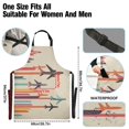 thumbnail image 3 of Yayeee Chief Kitchen Apron with Pockets for Cooking Water Resistant Unisex Adjustable Neck Strap, Flying Planes, 3 of 7