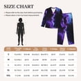 thumbnail image 4 of Naloa Purple And Blue Nebula Pajamas for Women Set, Womens Pajama Sets, Lounge Sets for Women, 2pjs for Women-Small, 4 of 7