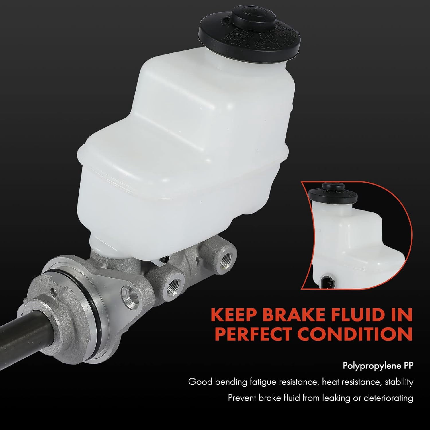 A-Premium Brake Master Cylinder with Reservoir and Cap Compatible with Toyota Vehicles - RAV4 2006-2012, 2014-2019 - Replaces# 472010R070, 4720142340