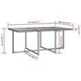 thumbnail image 4 of vidaXL 11 Piece Outdoor Dining Set with Cushions Poly Rattan Black, 4 of 5