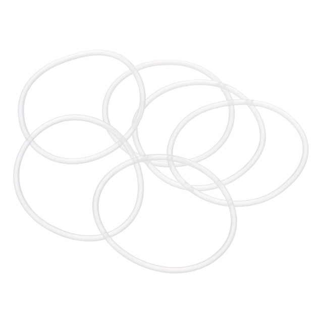 Juntas de anillos de silicona Uxcell para válvulas de compresores, tubo 1.34" x 1.22" x 0.06"