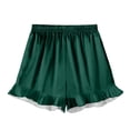 thumbnail image 6 of Cethrio Girls' Pajama Sets, 3-piece Short Sleeve Casual Lapel Collar Girls' Sleepwear Green Size 9-10 T, 6 of 8