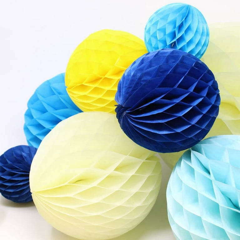 16 Colors Available!! tissue paper honeycomb decorations 8 inch