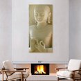 thumbnail image 2 of Elephant Stock Limestone Buddha Wall Art - Vertical Multi Panel Canvas - Living Room Wall Decor - Religion And Spirituality Multi Panel - White And Beige Decor - 36" x 75", 2 of 8
