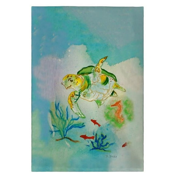 Betsy Drake Sea Turtle Guest Towel - 20 x 20 in.