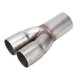 thumbnail image 2 of Colector de Tubo de Escape de Acero Inoxidable Colector de Fusión de Escape de Entrada Doble de 2 Pulgadas Tubo de Escape de Salida Individual de 25 Pulgadas ANGGREK Otros, 2 of 8