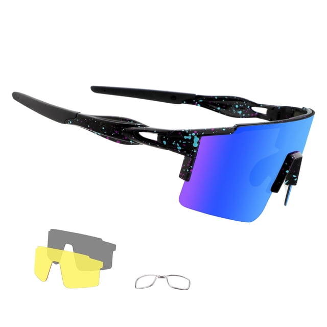 Gafas de Sol Polarizadas para Ciclismo OULAIQI para Hombre y Mujer con 3 Lentes
