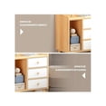 thumbnail image 4 of Mesita de Noche Multifuncional Muebles con 3 Cajones y Estante de Almacenamiento, Mesa Auxiliar, Gabinete de Noche para Dormitorios, Sofás, Camas, Oficinas, 4 of 5