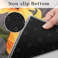thumbnail image 5 of Sunflower Kitchen Mat Set of 3, Yellow Sunflower Kitchen Rugs and Mats Non-skid Washable Kitchen Floor Mats for in Front of Sink, Country Farmhouse Sunflower Kitchen Decor and Accessories(Black White), 5 of 6