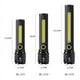 thumbnail image 2 of Linterna, Linterna de Luz Fuerte, Linterna Impermeable, USB R, 2 of 4