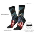 thumbnail image 4 of Gaeub American Flag Print Adult Crew Socks,Mid-Calf Socks,Stylish & Comfortable Adult Socks for Men & Women,Crew Athletic Socks for Sport Running Traveling, 4 of 6