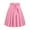 004 Pink, variant on Women's Vintage High Waist Pleated Flared Midi Skirt A-Line Pockets Skirt With Bow Waist Tie