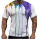 thumbnail image 1 of Camiseta de manga corta con cuello redondo para hombre, informal, deportiva, a la moda, para la playa Pompotops oipoqjl33718, 1 of 5