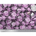 thumbnail image 2 of Soimoi Rayon Fabric Leaves & Rose Flower Print Fabric by the Yard 42 Inch Wide, 2 of 3