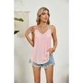 thumbnail image 3 of XCHQRTI V Neck Suspenders Tank Tops for Women Sleeveless Casual Flowy Shirts Tunic Summer Tank Tee, 3 of 7
