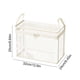 thumbnail image 3 of Caja de almacenamiento de libros de plástico transparente, caja organizadora transparente 38x32x24cm • Caja transparente apilable para novelas, revistas, documentos, estantería de oficina en casa, 3 of 6
