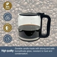thumbnail image 4 of 14 Cups Glass Coffee Maker Replacement for Mr. Coffee 14 cups coffee maker BVMC-PC14, BPA-Free, Food Safe, Heat-Resistant Handle, 4 of 5