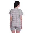 thumbnail image 4 of Moomaya Short Sleeve T-Shirts For Women Soft Cotton Round Collar Sleepwear Set, 4 of 6