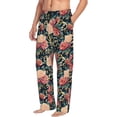 thumbnail image 2 of Xecao Rose Flowers Men's Straight Lounge Pajama Pants: The Ultimate in Comfortable Sleepwear, 2 of 9