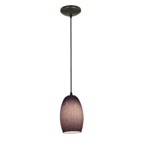 Access Lighting  Chianti Bronze Cord Pendant with Purple Cloud Shade
