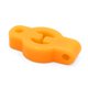 thumbnail image 2 of 3pzas Casquillo de Goma de Gancho Buje de Escape 1/2" Diámetro 2 Agujeros Color Naranja para Coche, 2 of 2