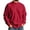 Red #322, variant on Men's Mock Neck Sweatshirt Solid Color Pullover Top with Ribbed Trim Relaxed Fit Fall Casual Sweatshirts