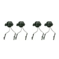 thumbnail image 2 of Seitruly Adaptador de riel de guía de auriculares de casco universal Cascos de Soporte de montaje de auriculares ajustable giratorio de 360 Verde 2Conjunto, 2 of 6