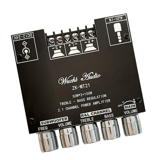 Subwoofer de Puissance pour Carte Amplificateur Son Module Compatible Bluetooth Remplacement Électrique