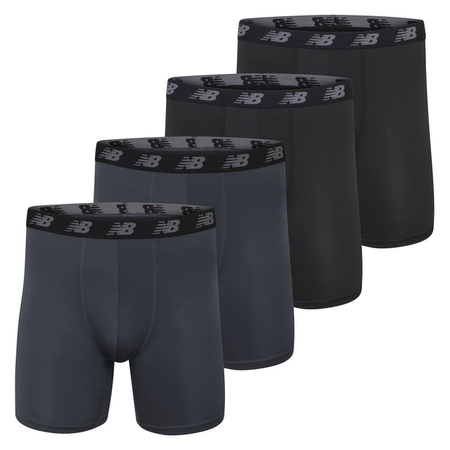 Calzoncillos Boxer New Balance Standard 5 Performance para hombre, paquete de 4