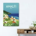 thumbnail image 2 of 24" x 16" Vibrant Amalfi Coast Canvas Wall Art, 2 of 3