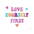 thumbnail image 2 of Zaman, Farida 24x20 White Modern Wood Framed Museum Art Print Titled - Love Yourself First, 2 of 4