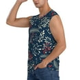 thumbnail image 3 of Easygdp Merry Christmas Men's Breathable Tank Tops Sleeveless Sporty T Shirts for Basketball, Mountaineering, Bodybuilding -Medium, 3 of 8
