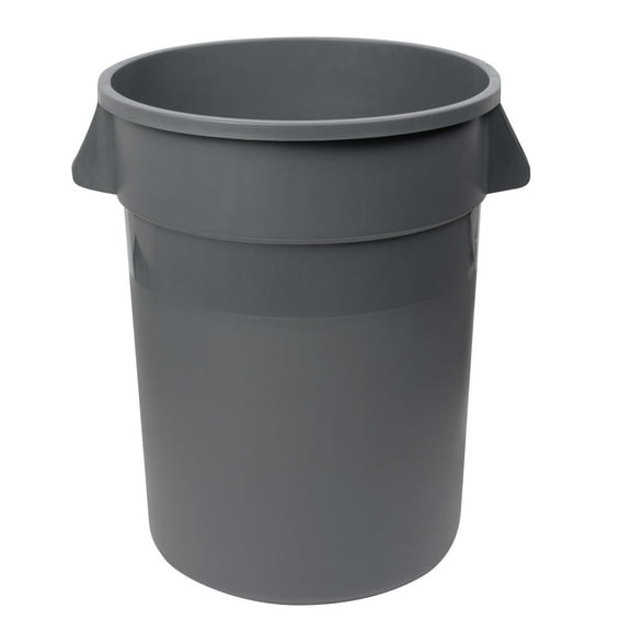 RW Clean 55 gal Gray Plastic Commercial Trash Can / Ingredient Bin - 30 3/4" x 27" x 33 1/4" - 1 count box