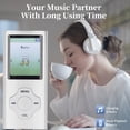 thumbnail image 4 of Portable MP3 Player, Ultra Slim1.8 Inch Color Screen MP3 Player, HIFI Lossless Sound Quality, 64GB Small Memory Card, Music Player for Study Entertainment Fitness, 4 of 7