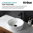 thumbnail image 3 of Kraus Pop-Up Drain for Bathroom Sink in Matte Black, 3 of 6