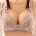 thumbnail image 4 of SROBPTY Womens Bras,Plus Size Summer Bras for Womens,Middle Aged And Elderly Bras Without Steel Rings Large Size Underwear Front Button Style Bra Comfortable Bra, 4 of 4
