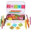 1111Fourone Wooden Stick Magnetic Mathematics Puzzle Education Number Toys Calculate Game Learning Counting Baby Toys
