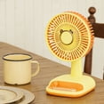 thumbnail image 3 of Small Desk Fan Usb Rechargeable, Quiet Portable Desktop Fan for Office, 3 Speeds, 3 of 6