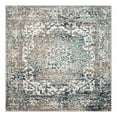 thumbnail image 6 of Unique Loom Richmond Collection Area Rug - Medallion (5' 1" Square Gray/Ivory), 6 of 6