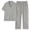Khaki, variant on Men Pajamas Set Two Pieces Short Sleeve Sleepwear Button Down Loungewear Set Soft Modal Pj Set with Pockets Big and Tall Size L-4XL Gray