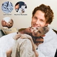 thumbnail image 3 of AISENIN Personalized Gifts Personalized Blanket Customized Blankets with Photos Text Custom Picture Blanket Gifts for Father's Day Birthday Gifts Gifts for Dad Family Kids Friends, 3 of 6