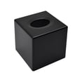 thumbnail image 1 of Yuarrent Servilleta de de plástico en su lugar con soporte para caja de pañuelos resistente y duradero, fácil de limpiar y elegante Almacenamiento y organización del hogar negro 4, 1 of 6